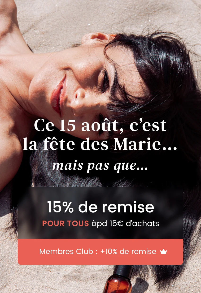 15% de réduction ce 15 août àpd 15€ d'achats