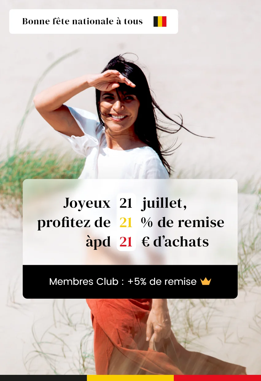 21% de réduction ce 21 juillet àpd 21€ d'achats